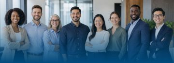 ICHRA employee classes a diverse group of employees standing in an office setting
